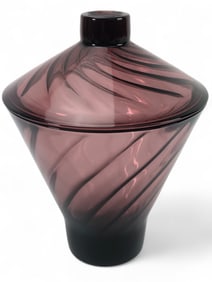 1960s Hazel Atlas Moroccan Amethyst Glass Jar