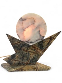 Handcrafted Marble Sun & Moon Lamp