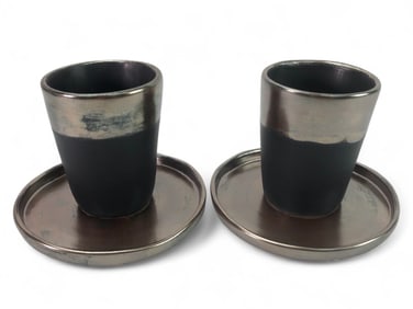 Handmade Ceramic Cups And Plates Set