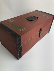 17"Long Hand Painted Wooden Box