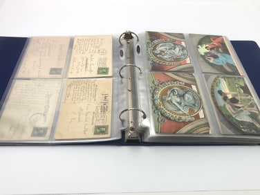 Album Of 70+ Vintage Postcards Collection
