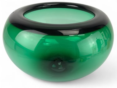 Royal Copenhagen Green Glass Vase