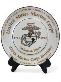 United States Marine Corps Commemorative Plate