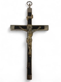 6" Metal And Wood Crucifix