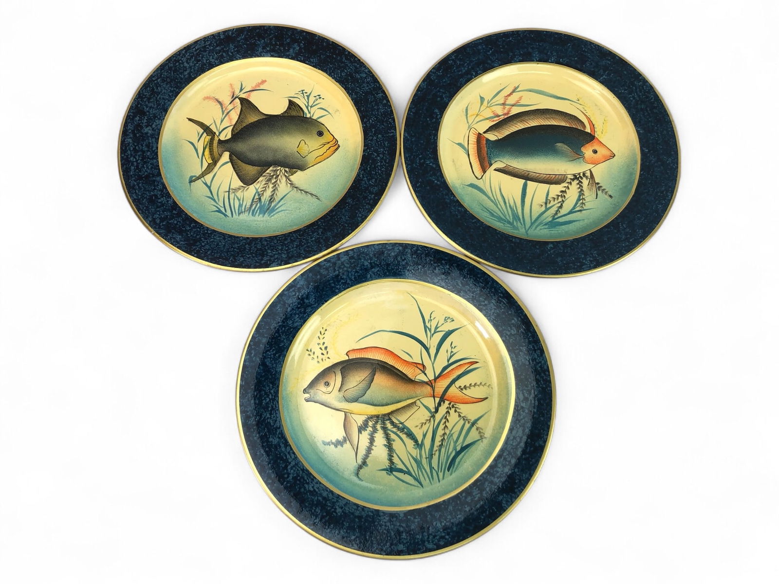 Three Decorative Fish Plates (1 of 8)