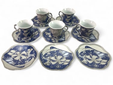Alghanem 5 Tea Cups 8 Saucers Set