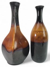 Two Glazed Pottery Vases