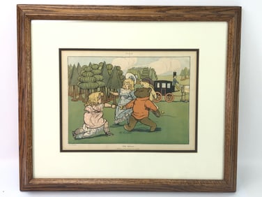 Framed Puck Press Illustration By Francis Attwood