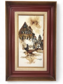 Signed Adriano Marchello Oil Painting