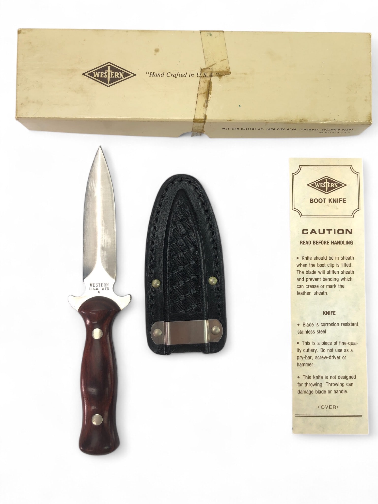 Western Boot Knife W75 With Sheath (1 of 12)