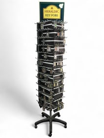 Revolving Keychain Display Rack w Irish Keychains