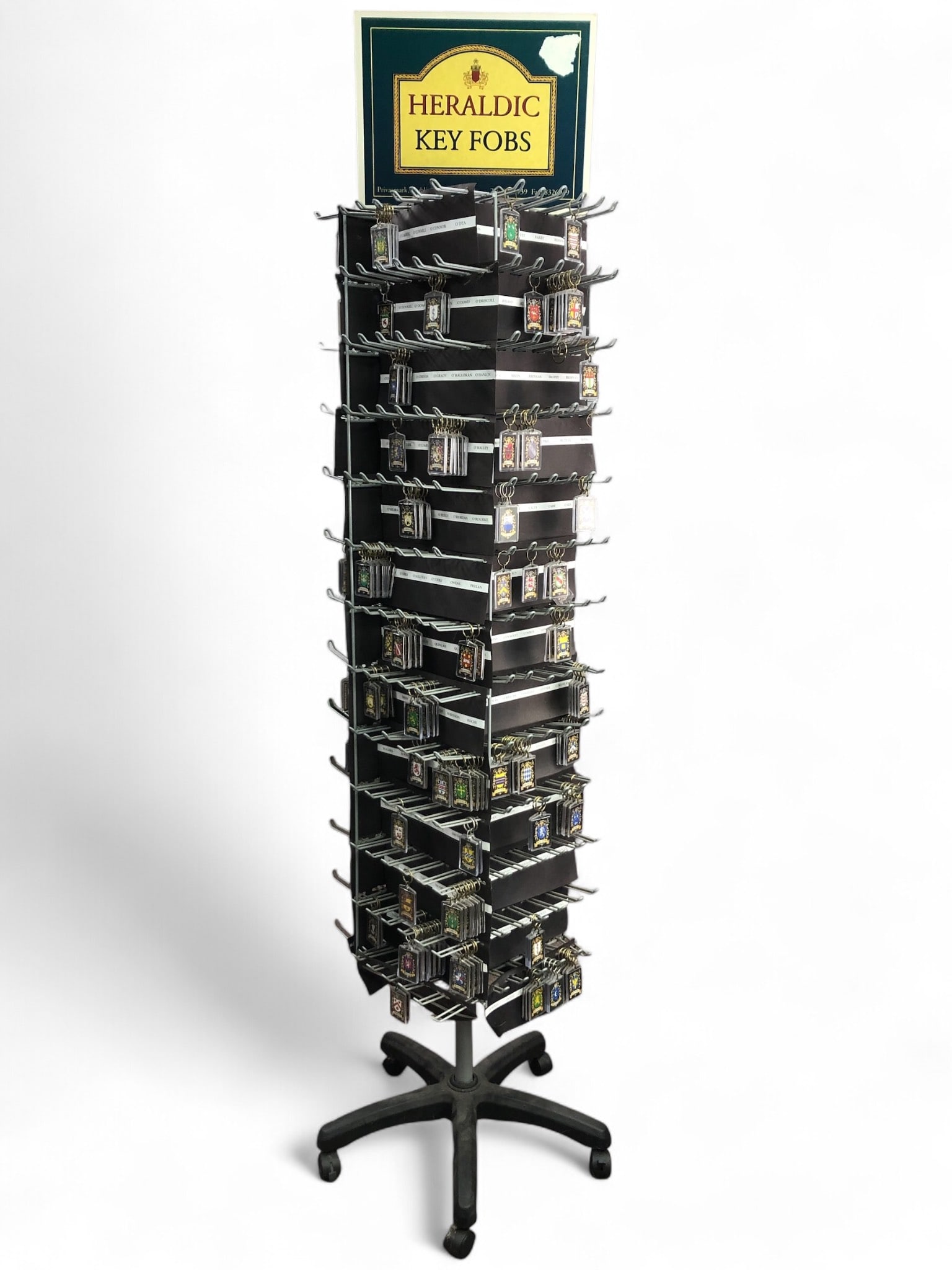 Revolving Keychain Display Rack w Irish Keychains (1 of 12)