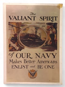 The Valiant Spirit Navy Recruitment Reprint