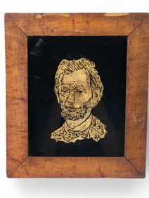 Abraham Lincoln Gold Foil Framed Artwork