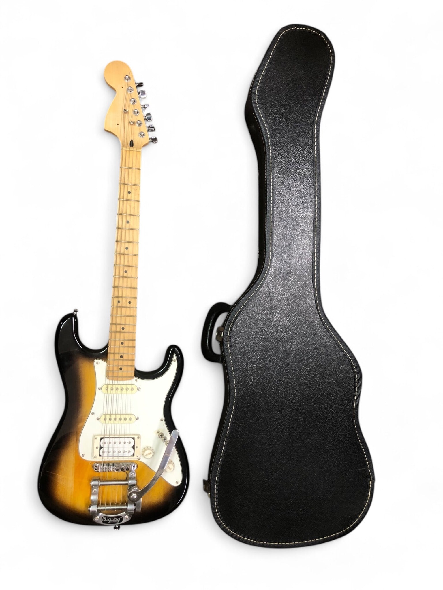 Modified Strat-Style Electric Guitar w Bigsby (1 of 16)