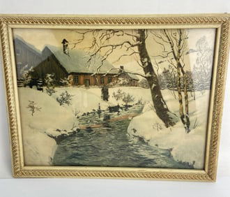 Frits Thaulow "The First Murmurs Of Spring"