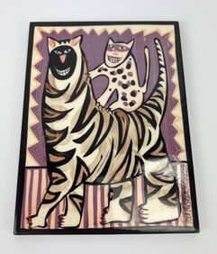 Pat Custer Denison Ceramic Tile Wall Art