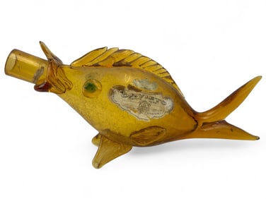 Orvieto Glass Fish Wine Bottle