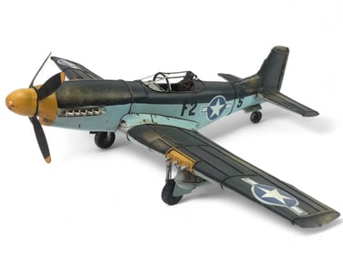 WWII Mustang P51 Metal Model Airplane