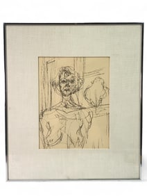 Alberto Giacometti Print In Metal Frame