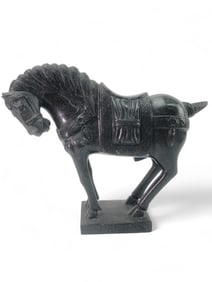 War Horse Stone-Like Sculpture 9 Inches Tall