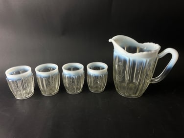 Jefferson Opalescent Glassware Set