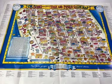The Soho Tour And Poster Guide Map NYC
