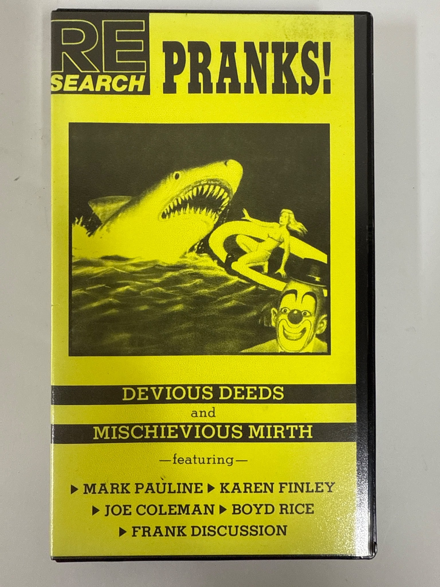 Pranks! TV VHS Tape By RE/Search (1 of 6)