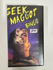 Geek Maggot Bingo VHS by Nick Zedd