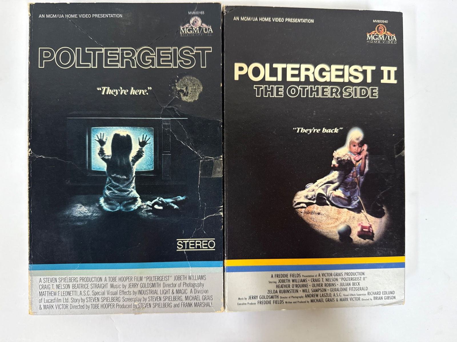 Poltergeist And Poltergeist II VHS Movies (1 of 5)