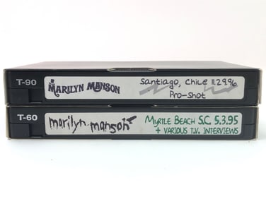 Two Marilyn Manson VHS Tapes