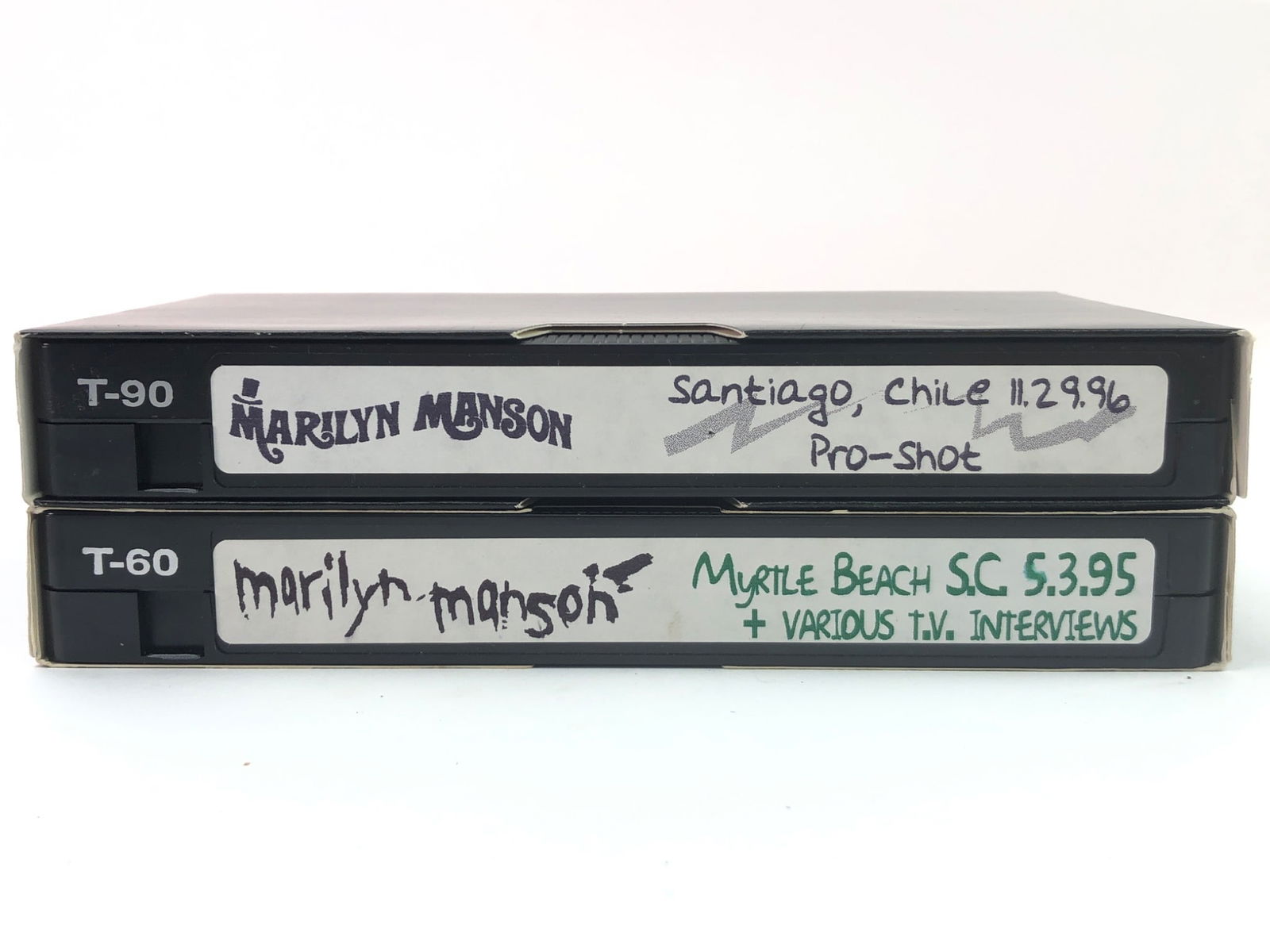 Two Marilyn Manson VHS Tapes (1 of 4)