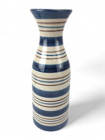 Nittsjo Sweden Striped Ceramic Vase