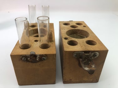 Vintage Chemistry Thyrombol Test Kit With Chart