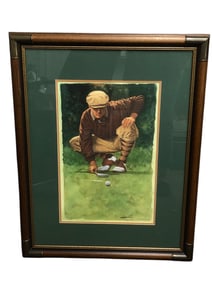 Framed Golf Art Print By Glen Green