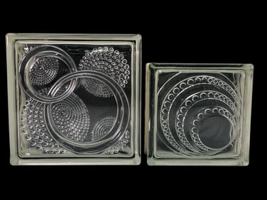 Vtg NOS Glass Blocks For Windows