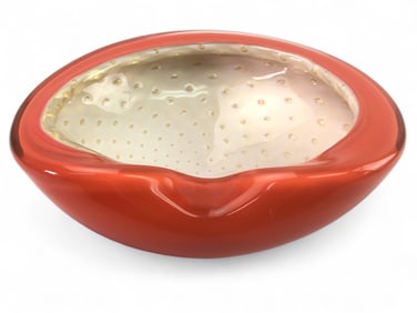 Mcm Alfredo Barbini Murano Bullicante Bowl