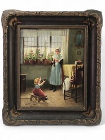 A Late 19th/Early 20th Century Dutch School Oil on Canvas