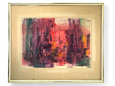 Mahlon Cline 75 Watercolor Framed