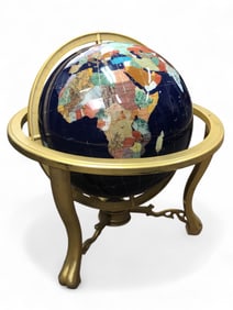 MCM Semi-Precious Gemstone Inlaid Globe