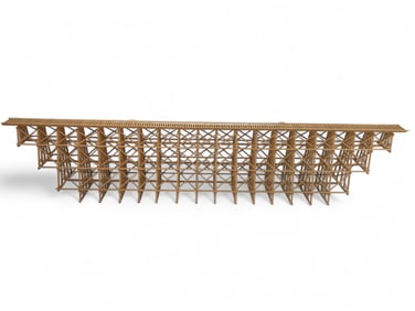 MCM Handmade Architects Model Of Train Trestle