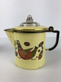 Georges Briard ‘Ambrosia’ Enamelware Coffee Percolator