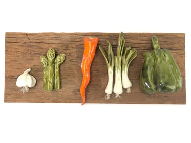 Carol C Cline Ceramic Vegetable Art