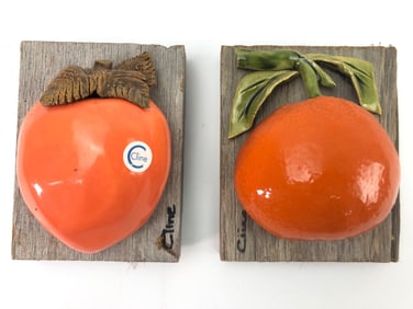 Carol C. Cline Orange And Apricot Wall Art