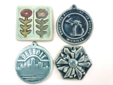 Pewabic Detroit Ceramic Art Tile Lot
