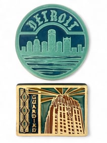 Detroit Pewabic Pottery Decorative Tiles