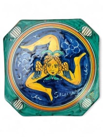 Sicilia Trinacria Ceramic Plaque