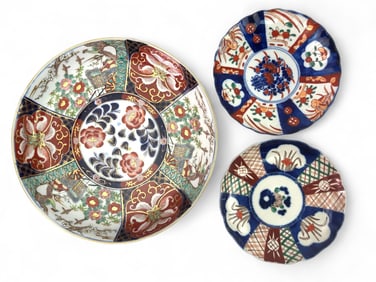 Vtg Japanese Platter And Plates