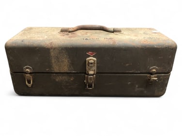 Vtg Fishing Tackle Box With Contents