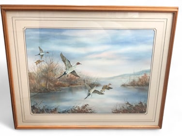 Signed Bonnie Niece Waterfowl Painting